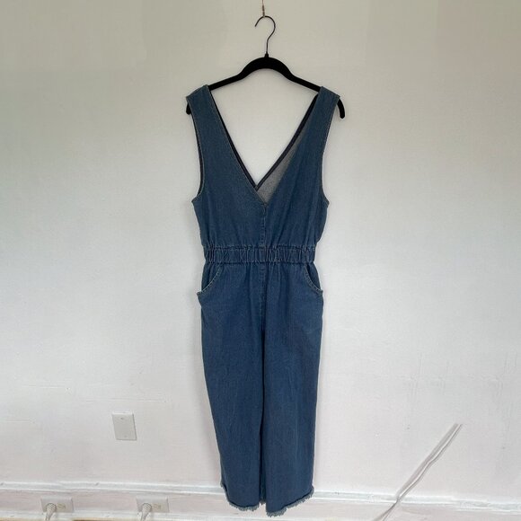Ray Cassin Denim Sleeveless Jumpsuit Size Medium - Picture 2 of 3